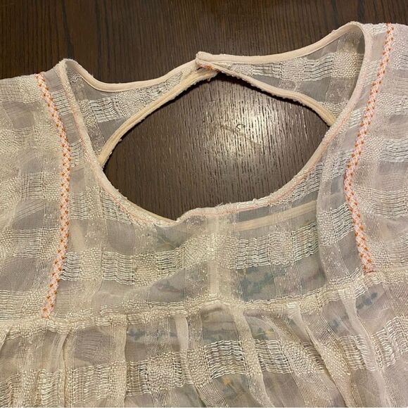 Free People | New Romantics | Rainbow Sheer Flower Bud Embroidered Tunic - Picture 8 of 10